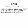 Kugel Rear Wheel Bearing And Hub Assembly Pair For Nissan Rogue Sport Qashqai FWD K70-101505